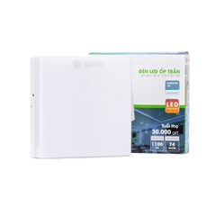 Đèn LED Ốp Trần Vuông LN12 Đế Nhôm RẠNG ĐÔNG