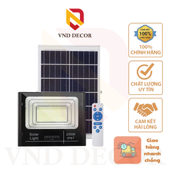 Đèn Led Pha Năng Lượng Mặt Trời 200W Có Báo Pin - SOLAR LIGHT 200W