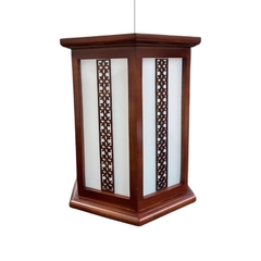 Đèn Thả Lục Giác Trang Trí Gỗ Tự Nhiên Cao Cấp Mã: DT09