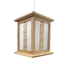 Đèn Thả Trụ Vuông Trang Trí Gỗ Tự Nhiên Cao Cấp Mã: DT15