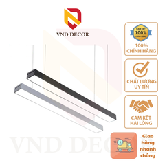 Đèn Led Thả Văn Phòng 42W, Vỏ Đen-Ánh Sáng Trắng