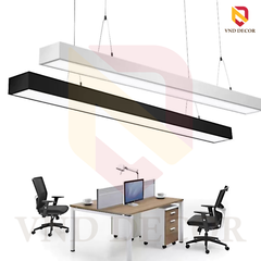Đèn Led Thả Văn Phòng 42W, Vỏ Đen-Ánh Sáng Trắng