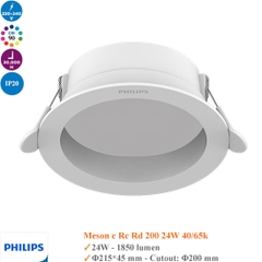 Đèn Led Âm Trần Chóa Sâu 24W Philips Meson D200