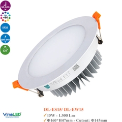 Đèn Downlight Âm Trần 15W Vinaled DL-ES15 / DL-EW15
