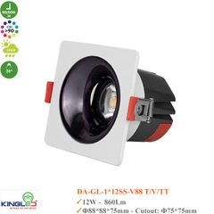 Đèn Spotlight Âm Trần Turquoise KingLed DA-GL-1x12SS-V88 12W