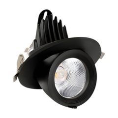 Đèn Led Spotlight Âm Trần Chỉnh Góc 15W-30W Vỏ Đen