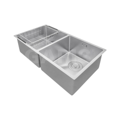 CHẬU RỬA 2 HỐ CÂN ÂM BÀN ĐÁ GS21.81D GARIS
