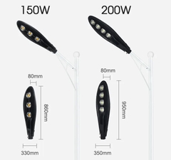 Đèn Đường LED Chiếc Lá 200W