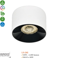 Đèn Ống Bơ Spotlight Chống Chói Euroto 20W LN-202/LN207