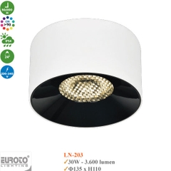 Đèn Ống Bơ Spotlight Chống Chói Euroto 30W LN-203/LN208