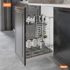 GIÁ ĐỂ DAO THỚT-GIA VỊ-CHAI LỌ MM02V GARIS