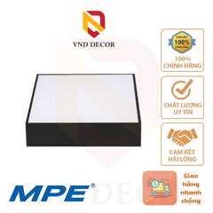 Đèn Led Ốp Nổi Tràn Viền MPE 16W-24W-32W-48W Seri SSDLB Thân Đèn Vuông Màu Đen.