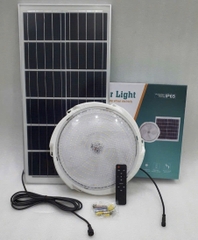 Đèn Ốp Trần Năng Lượng Mặt Trời 500W, Ánh Sáng Trắng, Tấm Pin MONO
