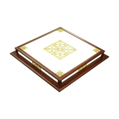 Đèn Ốp Trần Gỗ Tự Nhiên Cao Cấp Mã SN-6813