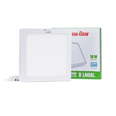 Đèn LED Ốp Trần Vuông LN08 RẠNG ĐÔNG 12W, 18W, 24W