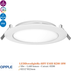 Đèn Led Âm Trần Tròn 18W Opple Rc-HPF ESIII R200 18W