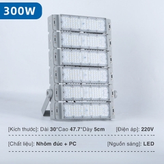 Đèn Led Pha Module 300W Ánh Sáng Trắng