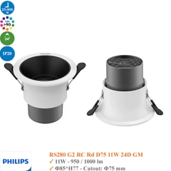 Đèn Spotlight Âm Trần Philips RS280 11w D75