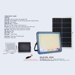 Đèn Pha Năng Lượng ANFACO SOLAR 009 200W