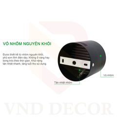 Đèn Ống Bơ Ốp Nổi 12W Size 100*100mm