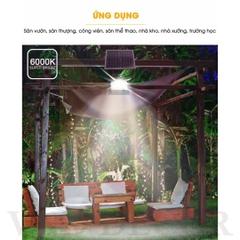 Đèn Led Pha Năng Lượng Mặt Trời 200W Có Báo Pin - SOLAR LIGHT 200W