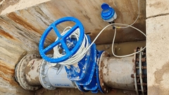 Hình ảnh hoàn thành quá trình triển khai, lắp đặt đồng hồ điện từ Waterflux 3070