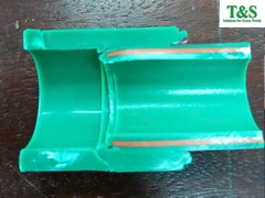 Mối hàn đạt: ống và phụ kiện PPr đồng nhất (cắt dọc mối hàn)