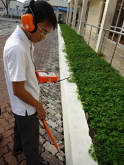 Hình ảnh thực tế dò tìm rò rỉ nước bằng thiết bị Sewerin