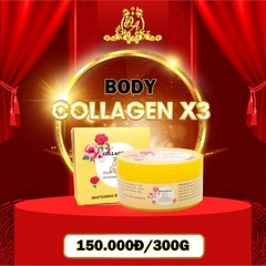 Bộ Đôi Nâng Tông Body Cream & Kích Trắng Collagen X3
