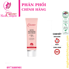 Kem Chống Nắng Vật Lý Kềm Dầu Tone-Up & Whiterning Hàn Quốc HOLIKEY ULTRA WHITENING SUN CREAM