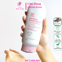 Kem body kim cương Wskin Crystal White Milky Face & Body SPF36