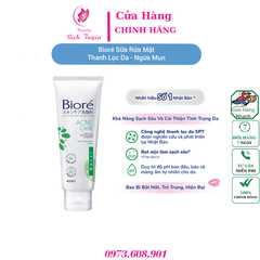 Sữa rửa mặt BIORE Thanh Lọc Da – Ngừa Mụn 100g