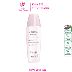 Gel chống nắng dưỡng da trắng mịn SPF50+, PA++++ SUNPLAY SKIN AQUA SILKY WHITE GEL 30g