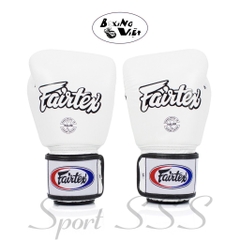 Găng Boxing - MuayThai - Kickboxing Fairtex  Trắng BGV1 Universal Gloves - Breathable