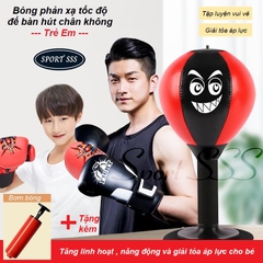 Bóng Luyện Tập Phản Xạ Trẻ Em ABJ - Boxing - gắn bàn- tường - gạch đá hoa - tăng nhanh nhẹn - năng động - giảm stress.