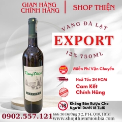 Rượu Vang Đà Lạt EXPORT  12% 750ml
