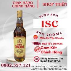 Rượu RUM ISC 39% 700ml