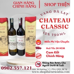 Vang Trắng Đà Lạt CHATEAU CLASSIC 12% 750ml