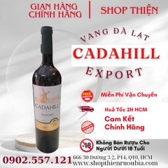 Vang Đà Lạt Trắng CADAHILL EXPORT 13% 750ml