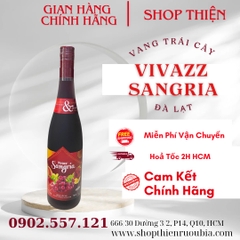 Rượu Vang Trái Cây Nhẹ Độ VIVAZZ SANGRIA 7% 750ml - Nho đỏ