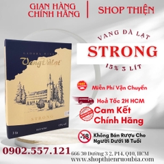 VANG Đà Lạt Strong Đỏ 15% 3 Lít