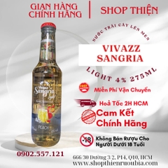 Nước Trái Cây Lên Men VIVAZZ SANGRIA LIGHT 4% 275ml