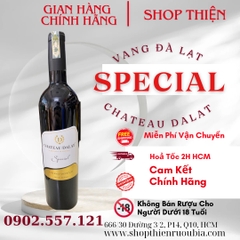Vang Đà Lạt Chateau Dalat Special Đỏ Cabernet Sauvignon  12% 750ml