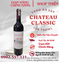 Vang Đà Lạt Đỏ CHATEAU CLASSIC 12% 750ml
