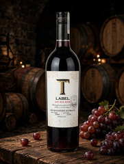 Rượu Vang Úc T Label 12.5% 2025 - Chardonnay (Vang Trắng) & Dry Red Wine (Vang Đỏ) - South Eastern Australia - 750ml