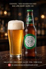 Bia Úc Coopers Original Pale Ale 4.5% 375ml - Thùng 24 Chai Nhập Khẩu Úc