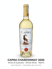 Vang Trắng Úc CAPRA Chardonnay 2025 - Wine of Australia 750ml