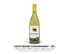Vang Trắng Chile Gato Negro Chardonnay San Pedro 13% 750ml - Vang Trắng Tươi Mát Trái Cây Nhiệt Đới