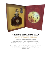 Rượu Brandy Pháp Venus X.O 700ml 40% - Product Of France - Hộp Quà Sang Trọng