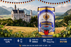 Bom Bia Arcobräu Weissbier 5 Lít | Bia Lúa Mỳ Đức Bavaria 5.3% Keg 5L